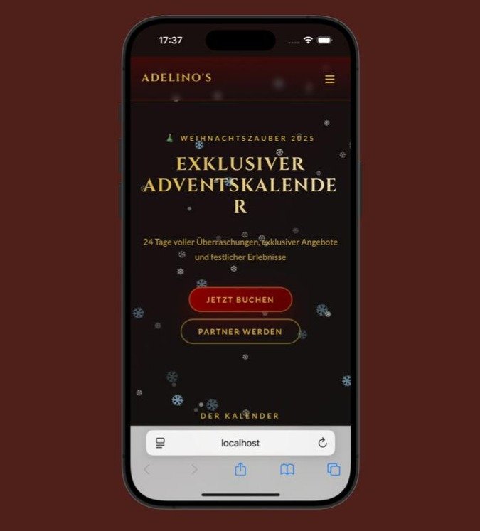 Adelinos Adventskalender Mobile App – Responsive Webdesign Bad Kreuznach